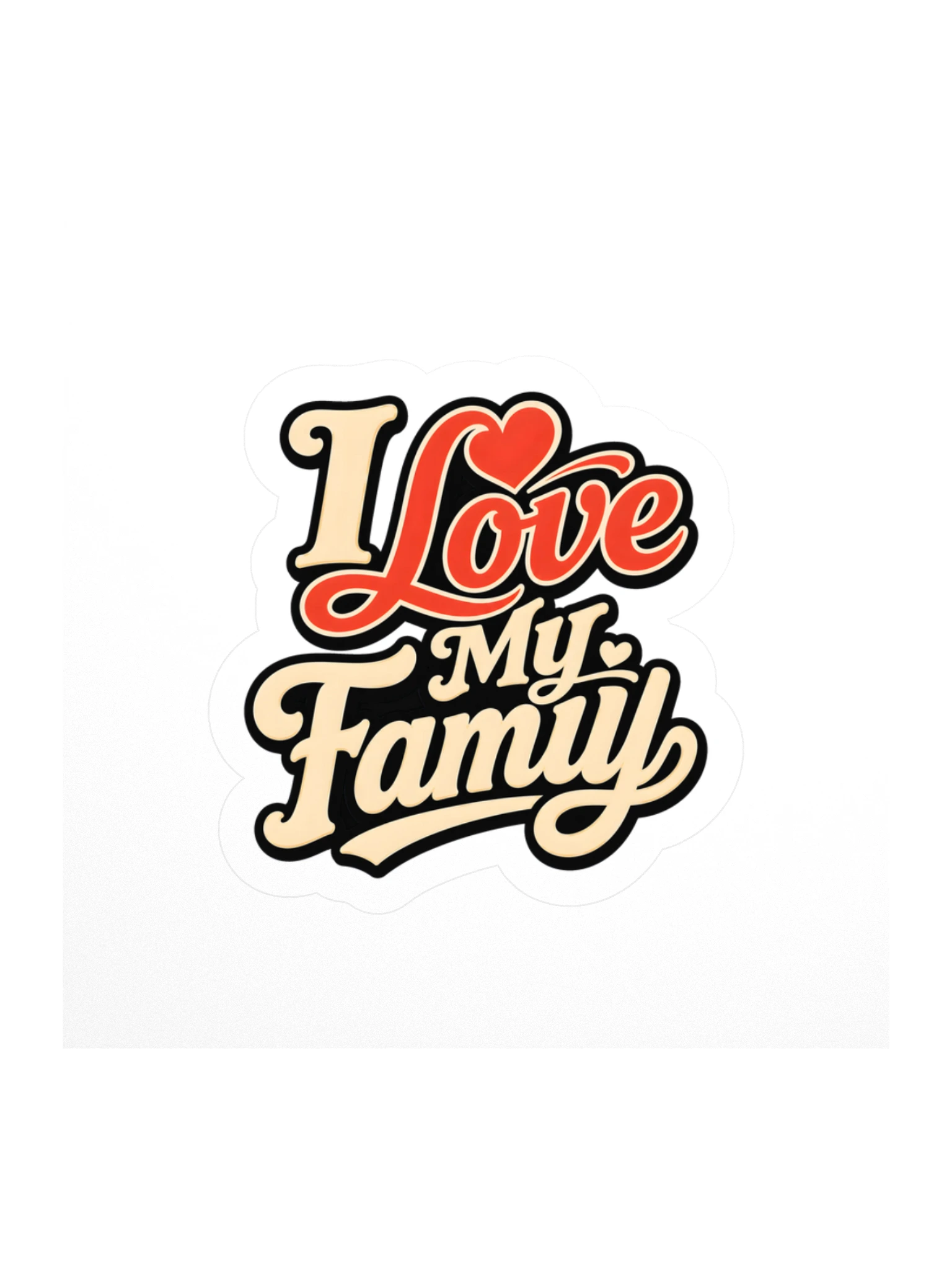I Love My Family sticker preview