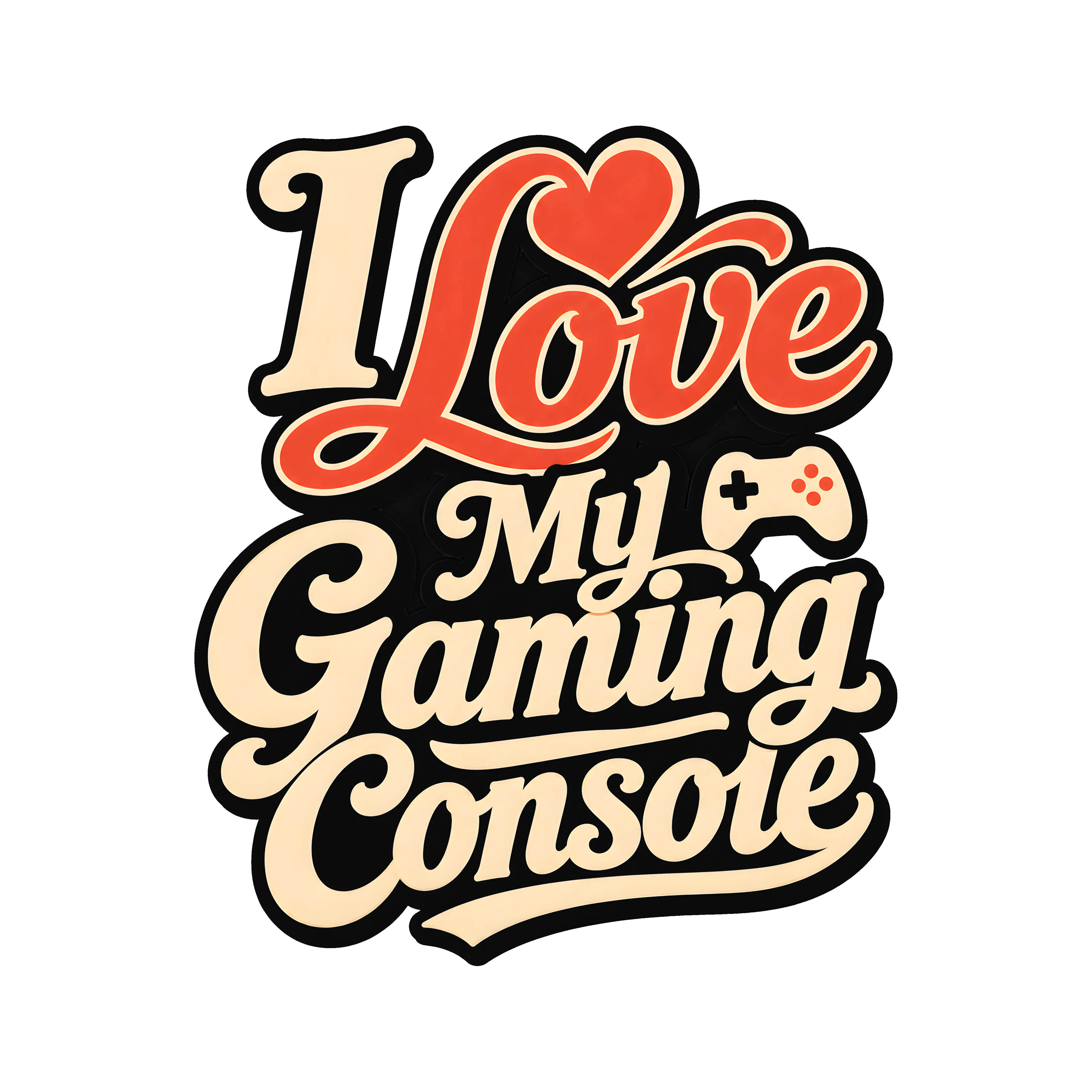 I Love My Gaming Console T-Shirt preview from Lolsies