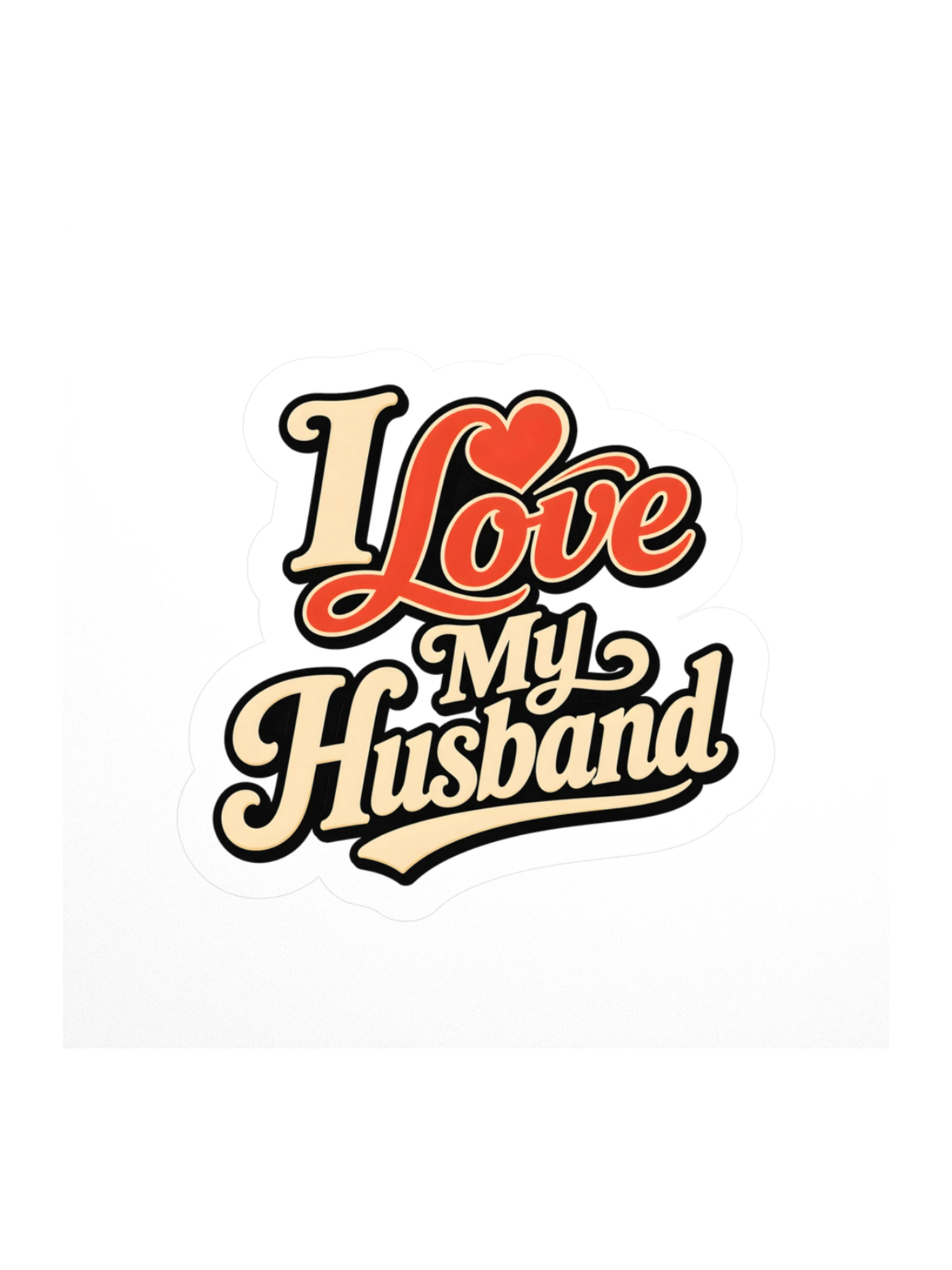 I Love My Husband sticker preview