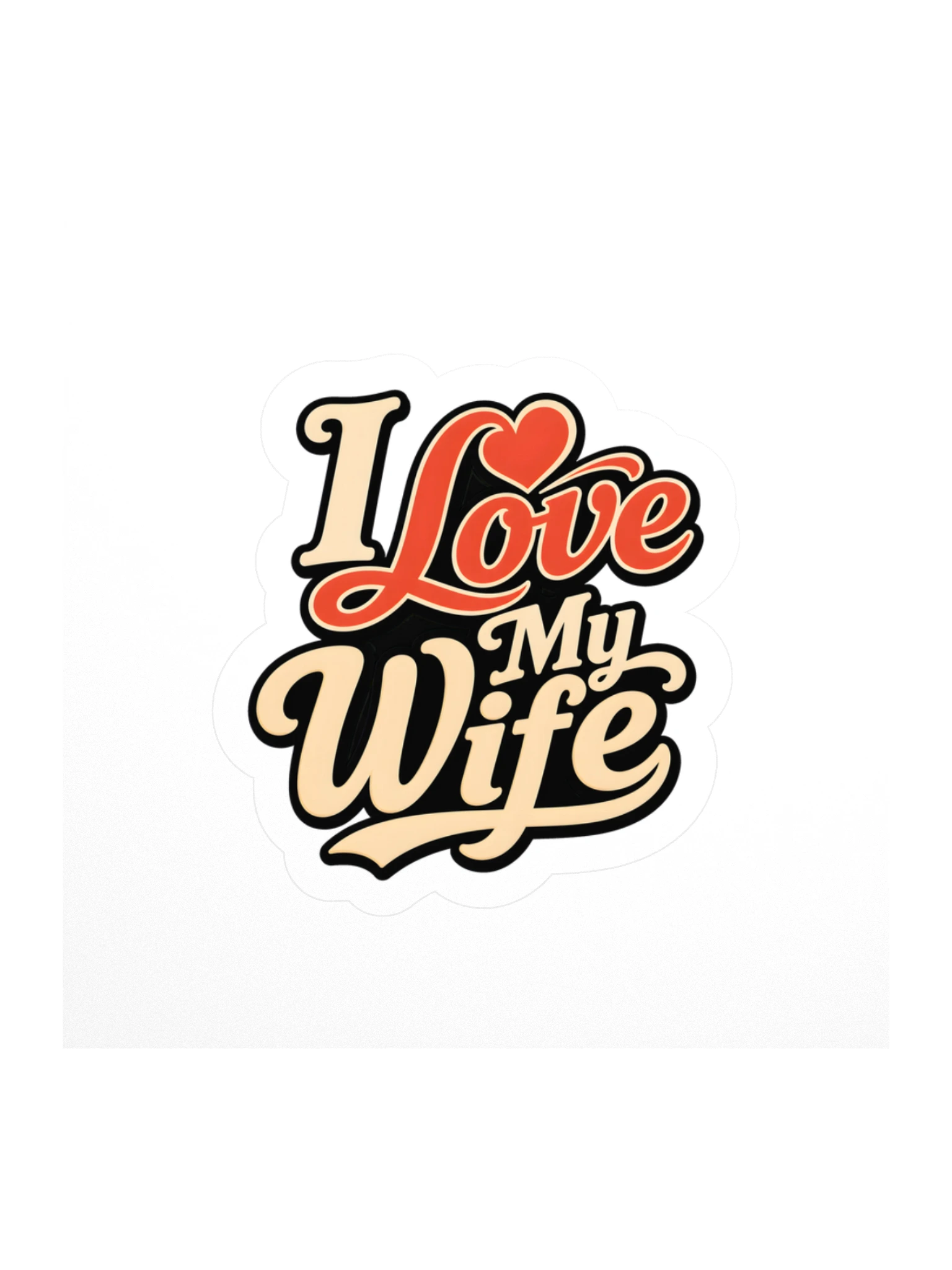I Love My Wife sticker preview
