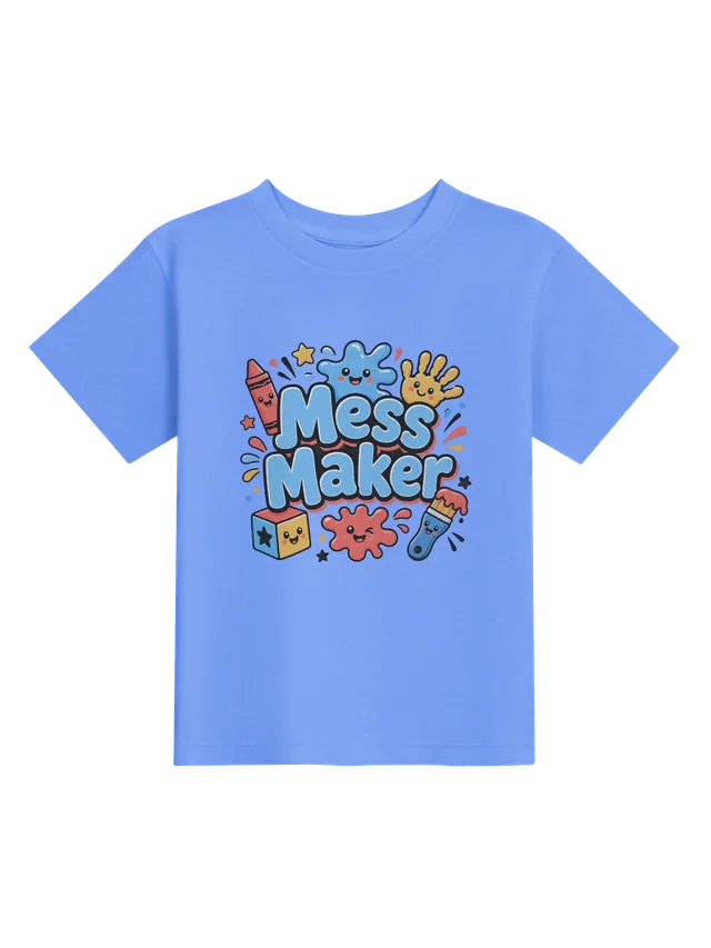 Mess Maker heather columbia blue preview