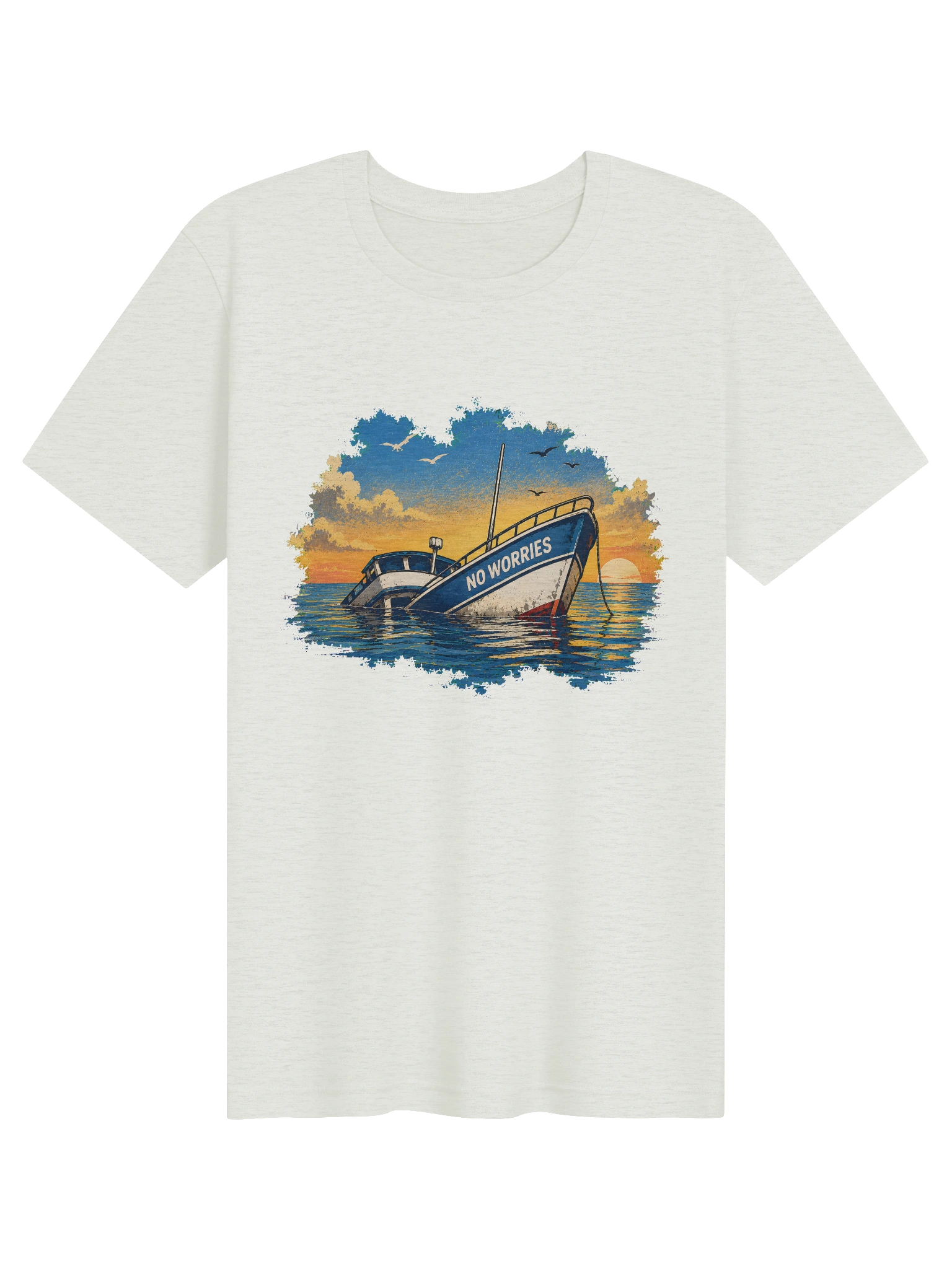 No Worries Boat T-Shirt preview from Lolsies