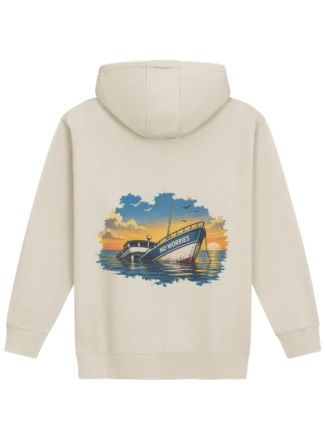 No Worries Boat hoodie preview
