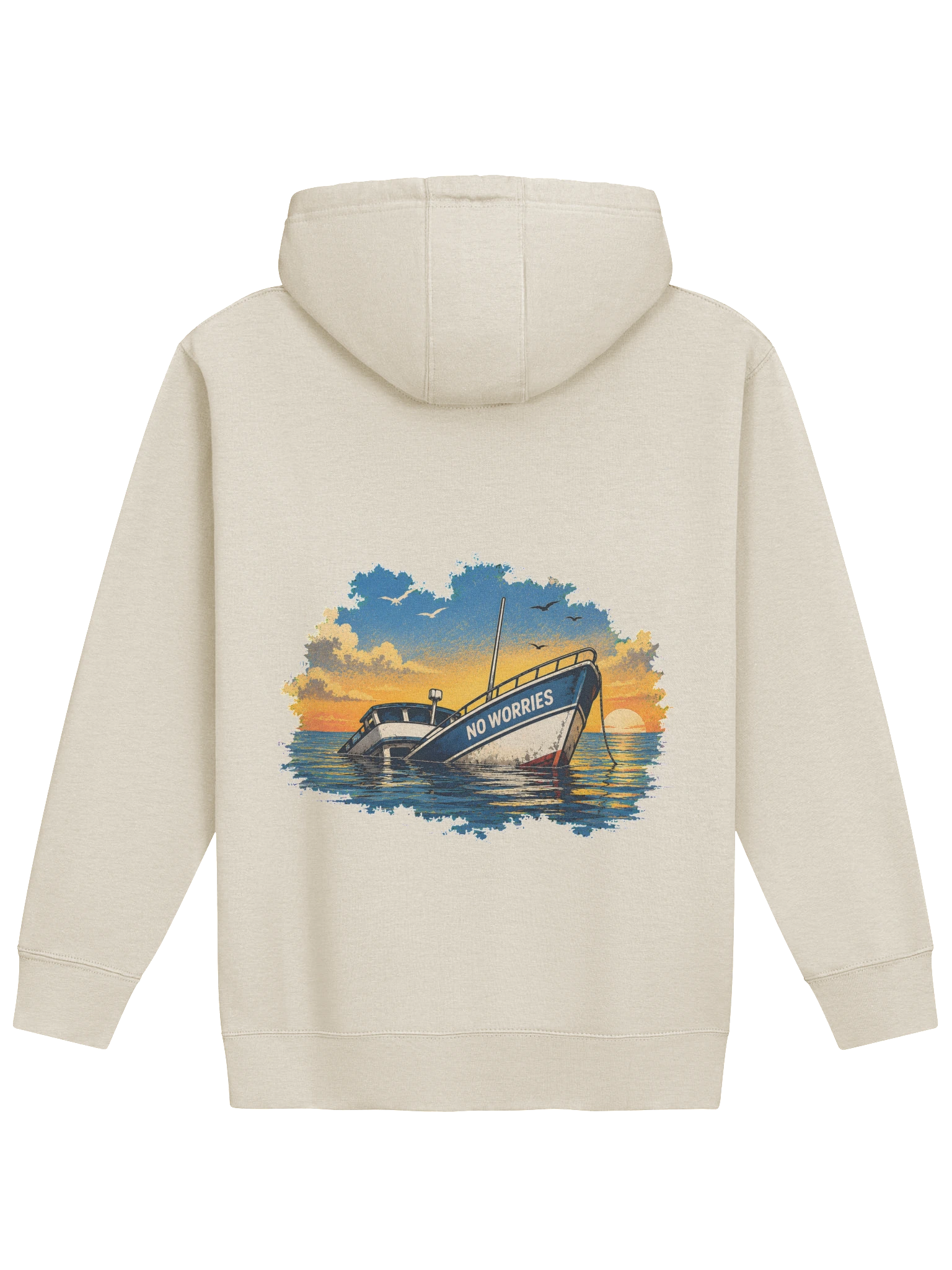 No Worries Boat hoodie preview