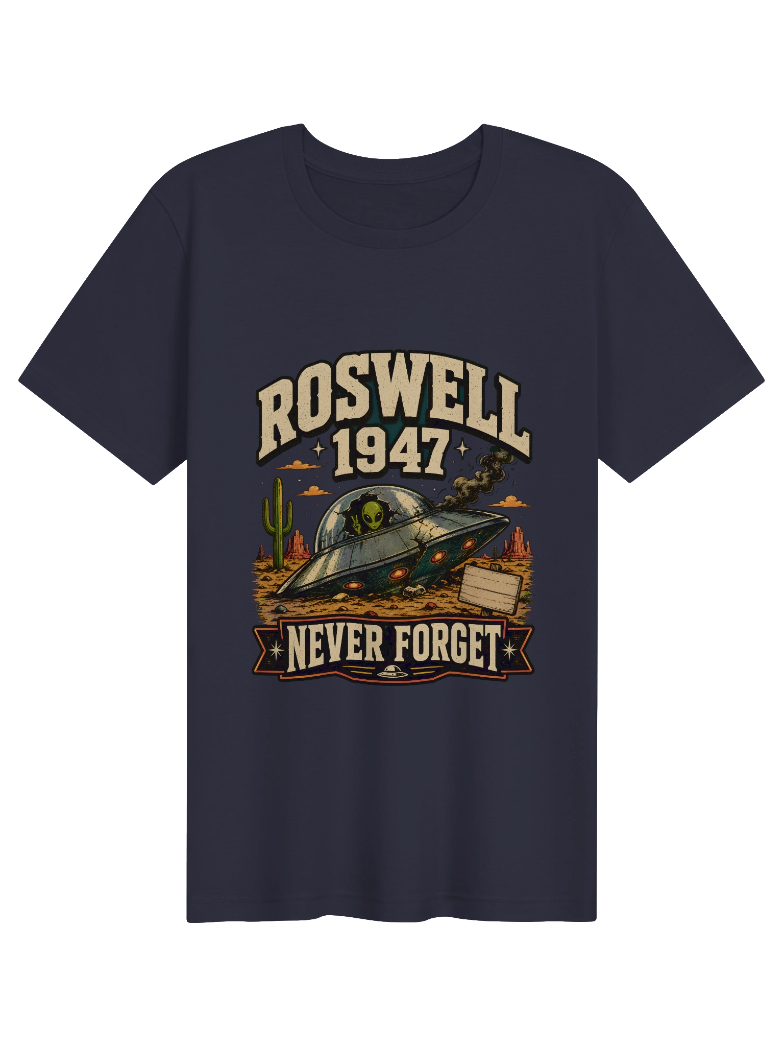 Roswell 1947 Never Forget navy preview