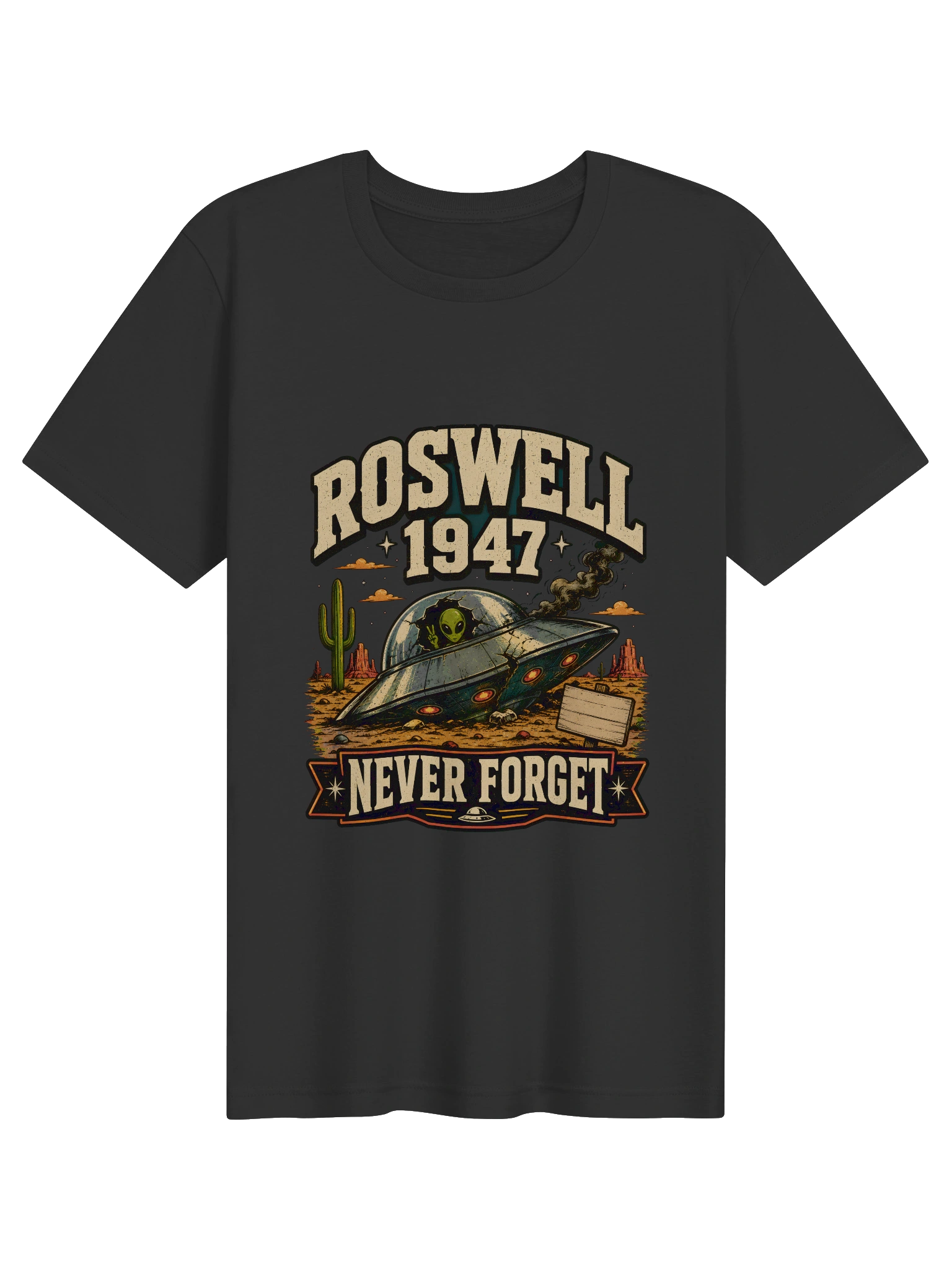 Roswell 1947 Never Forget T-Shirt preview from Lolsies