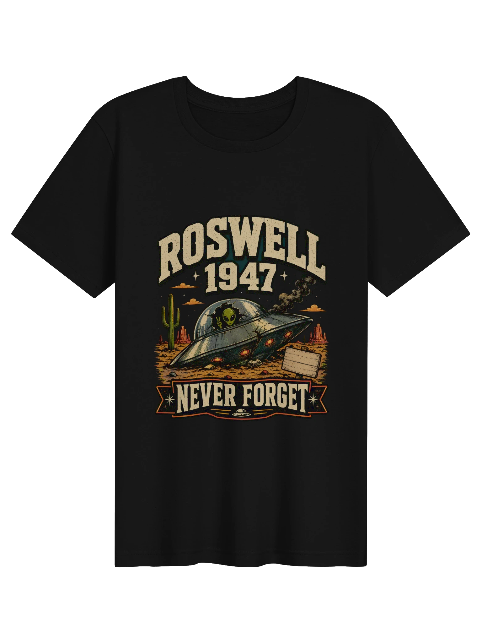 Roswell 1947 Never Forget T-Shirt preview from Lolsies