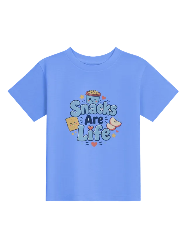 Snacks Are Life heather columbia blue preview
