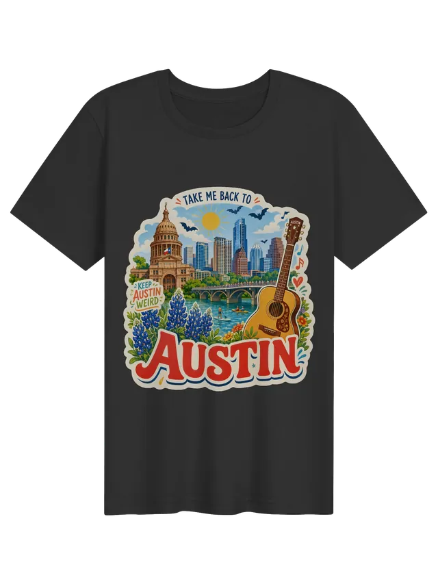 Take Me Back To Austin dark grey preview