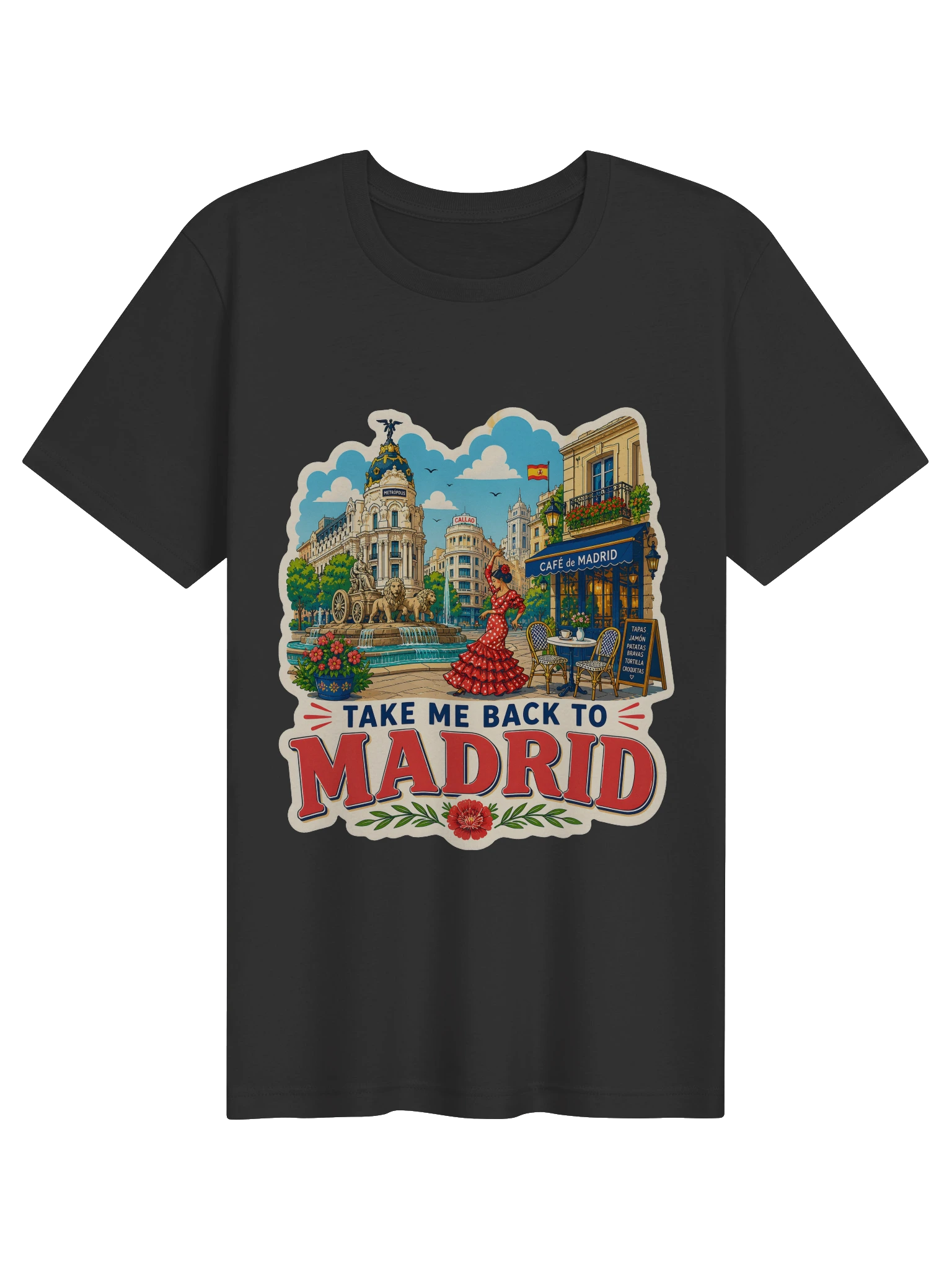 Take Me Back To Madrid T-Shirt preview from Lolsies