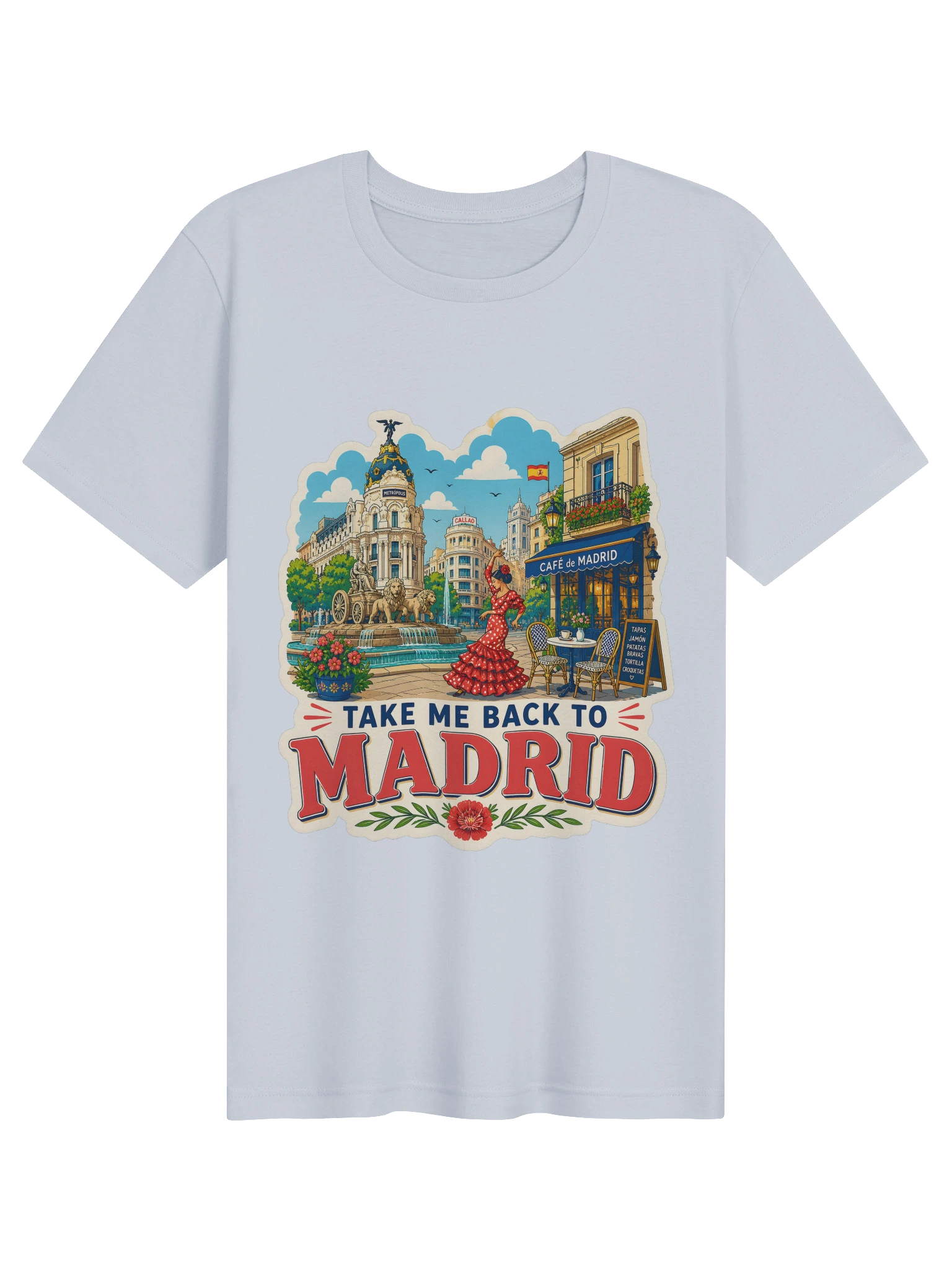 Take Me Back To Madrid T-Shirt preview from Lolsies
