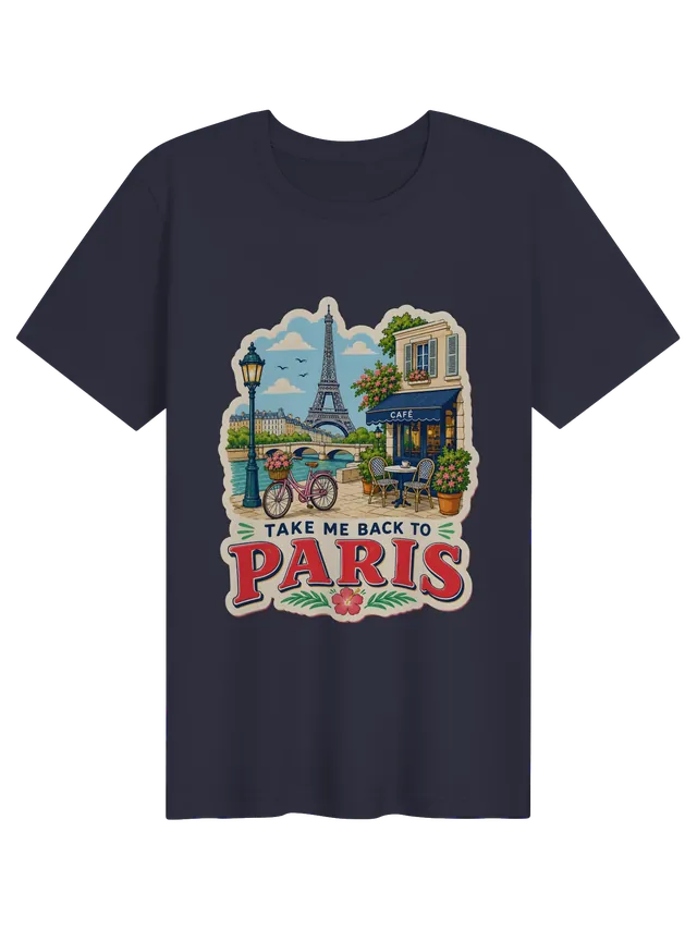 Take Me Back To Paris navy preview