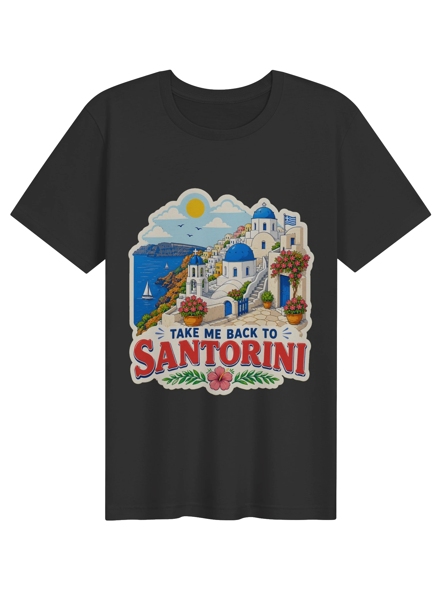 Take Me Back To Santorini T-Shirt preview from Lolsies