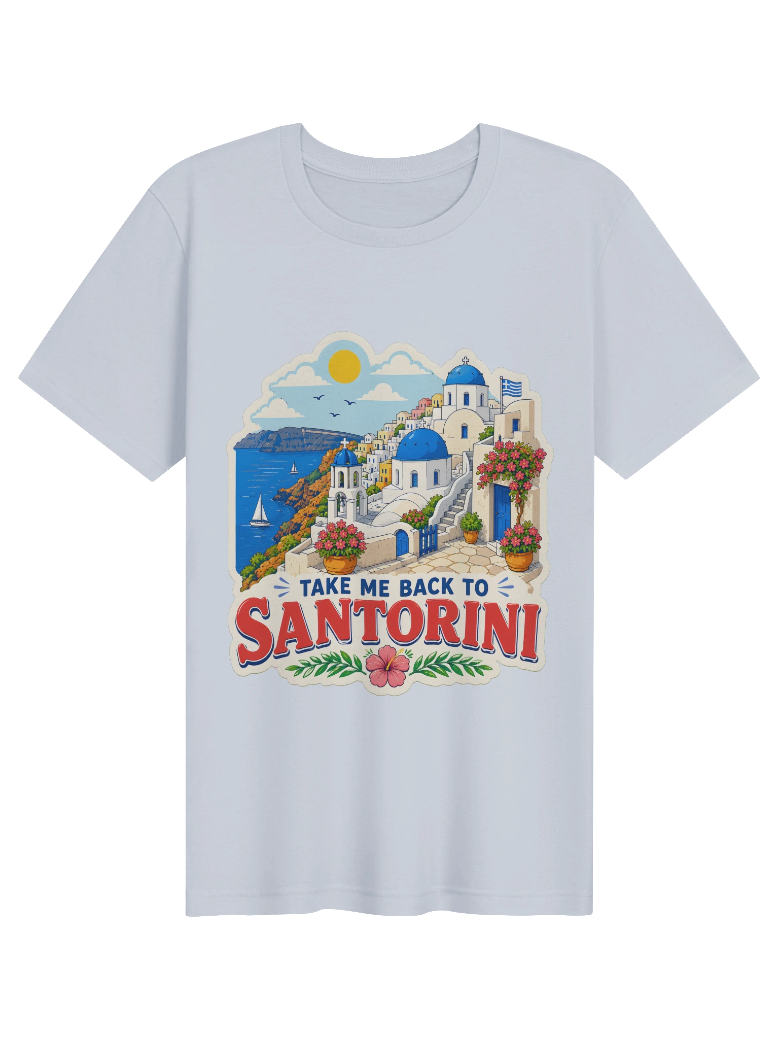 Take Me Back To Santorini T-Shirt preview from Lolsies