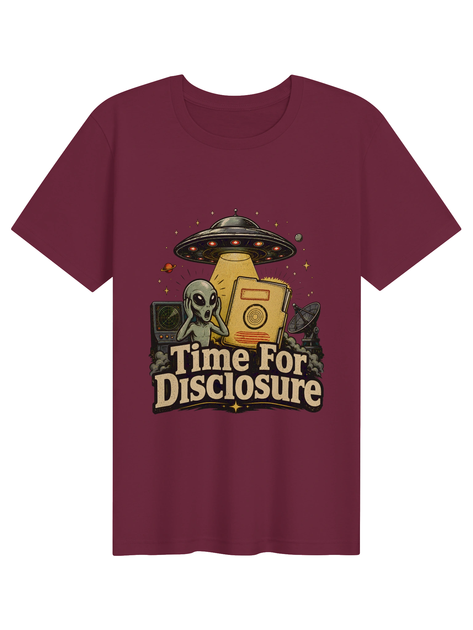 Time For Disclosure maroon preview