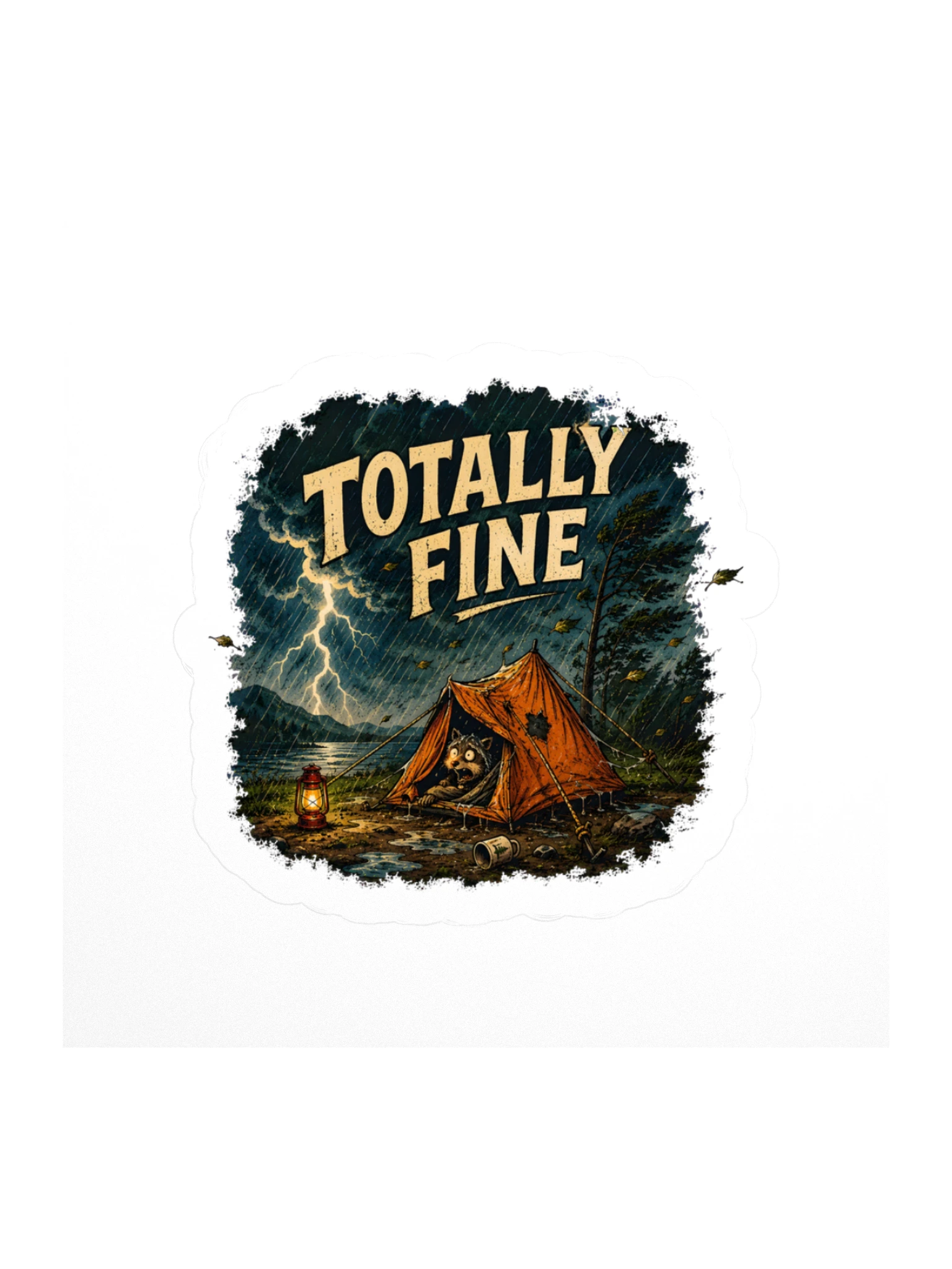 Totally Fine sticker preview
