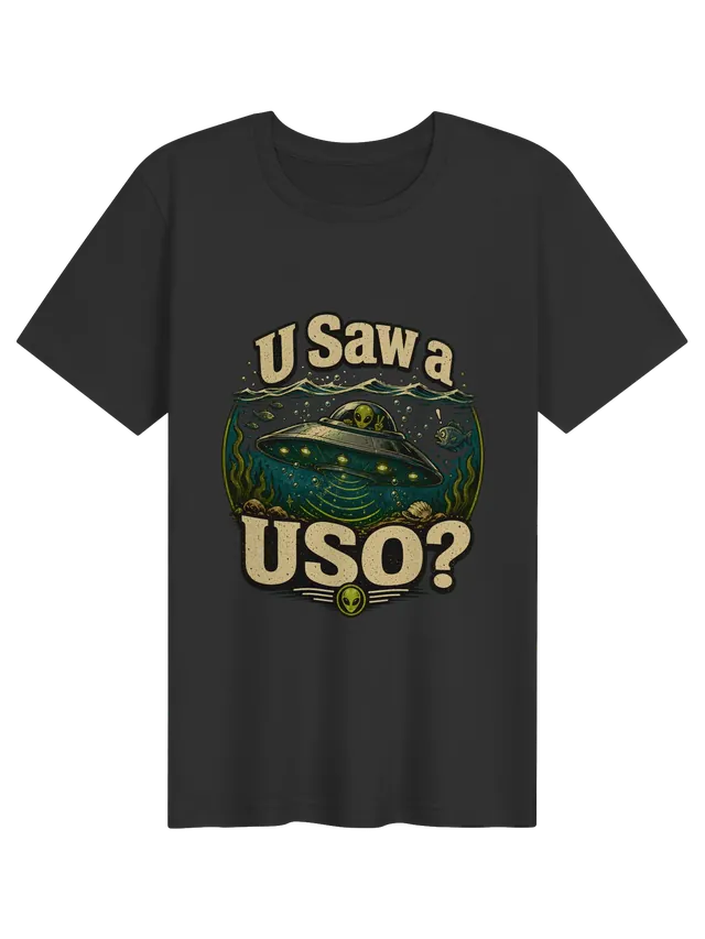U Saw A USO? dark grey preview