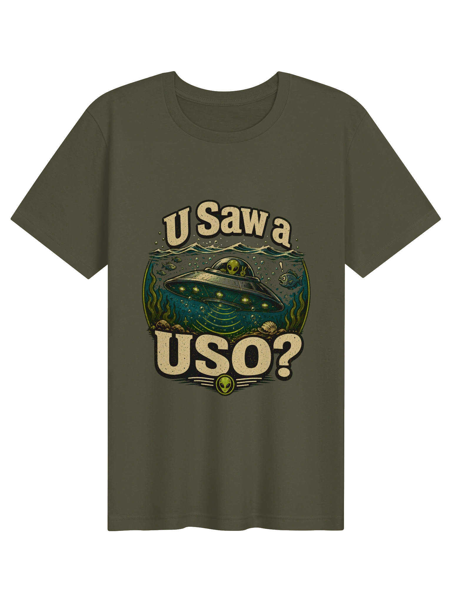 U Saw A USO? military green preview