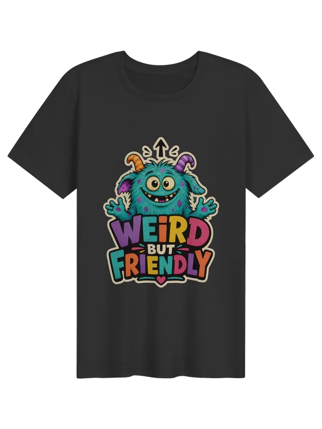 Weird But Friendly dark grey preview