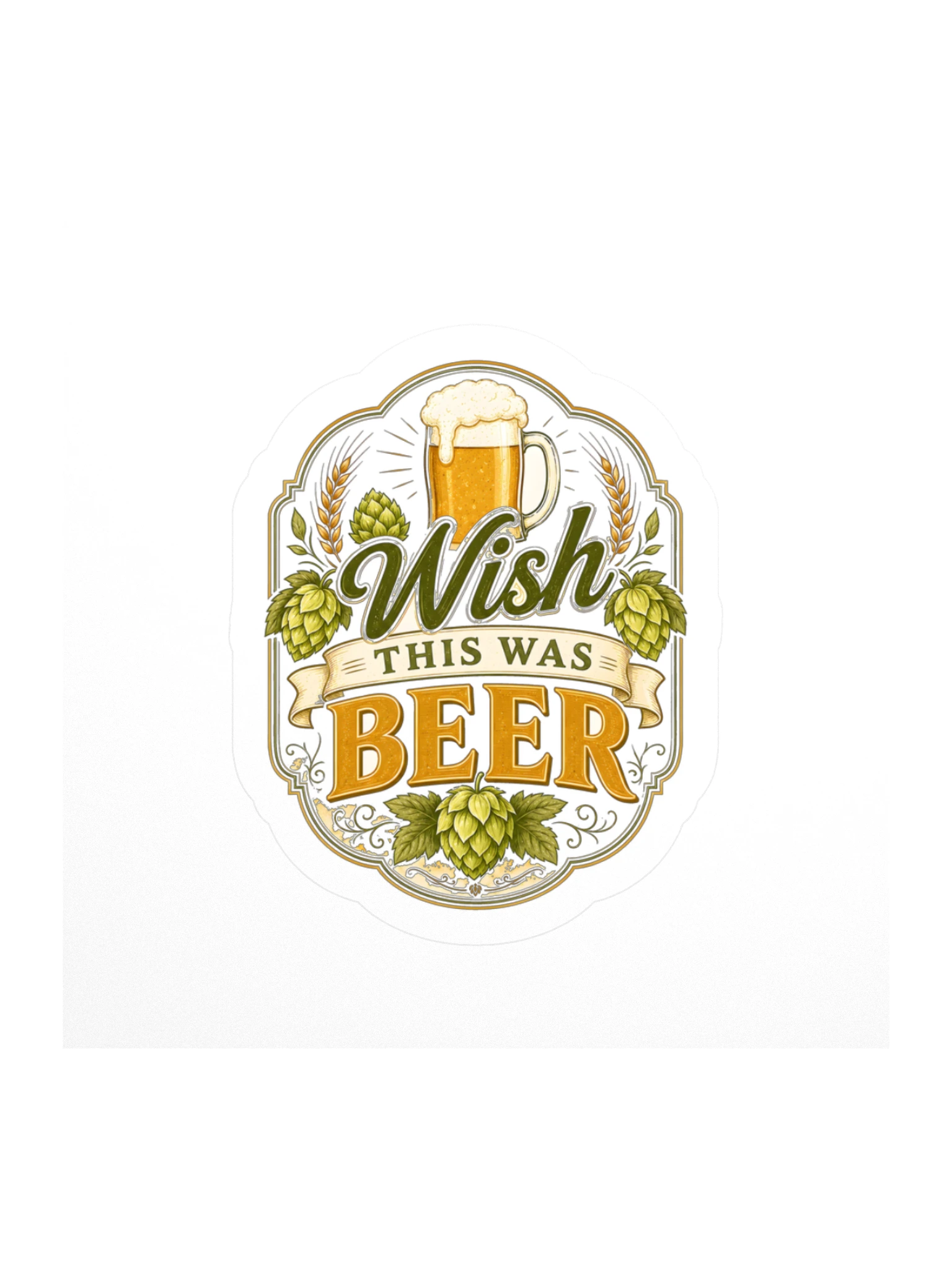 Wish This Was Beer sticker preview
