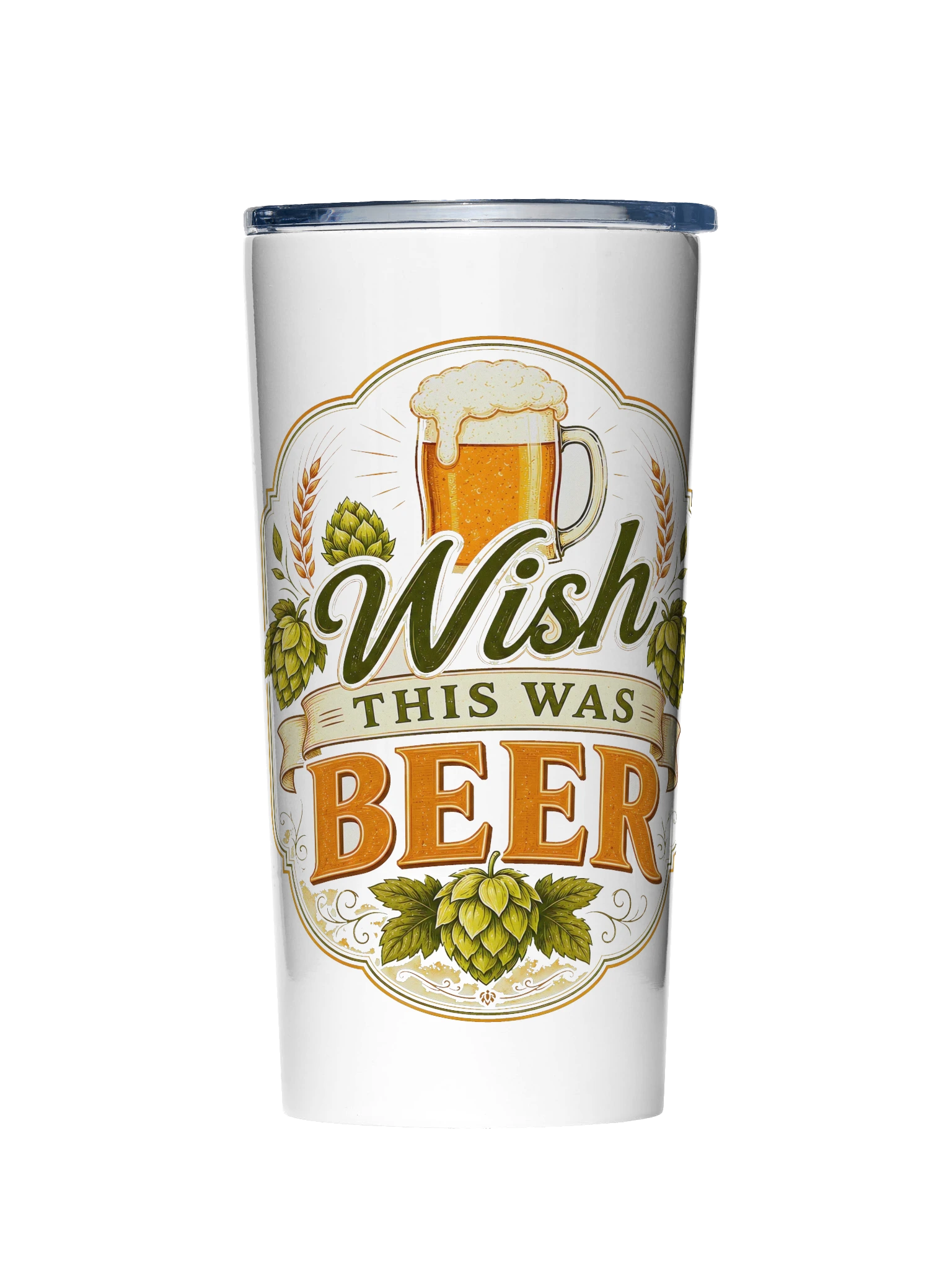 Wish This Was Beer tumbler preview