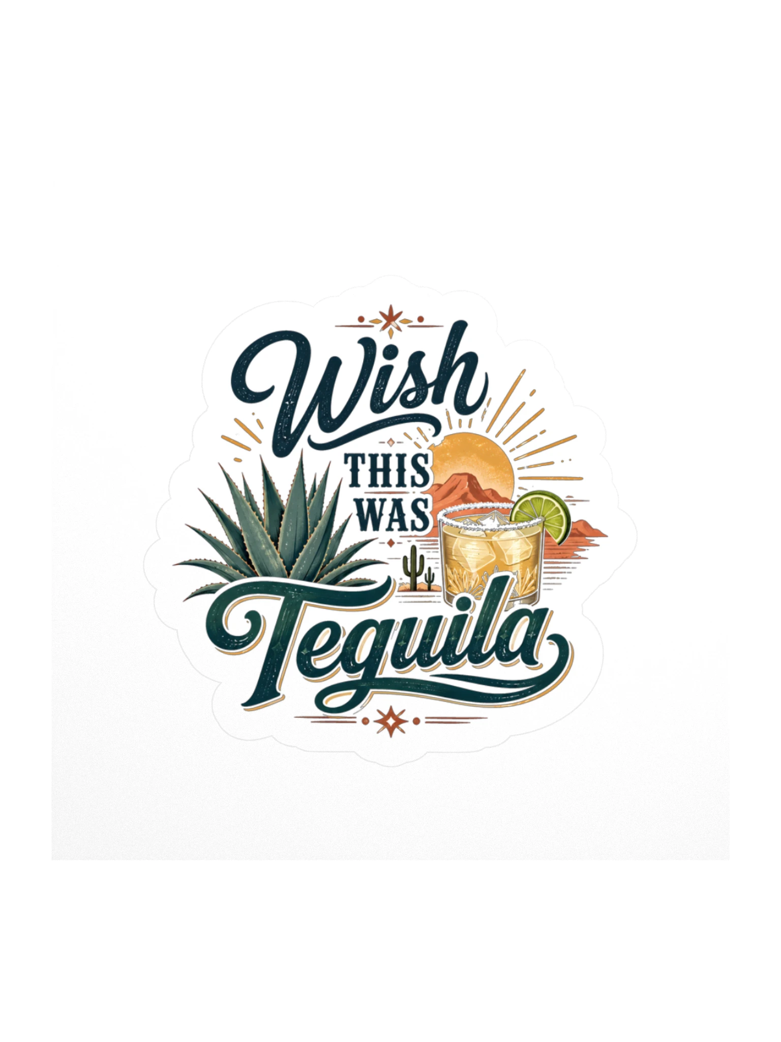 Wish This Was Tequila sticker preview