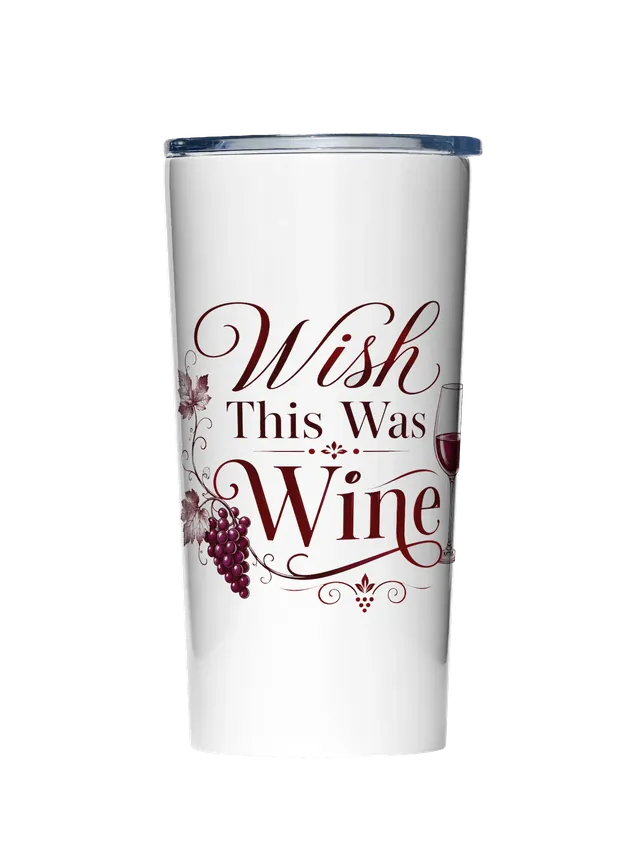Wish This Was Wine tumbler preview